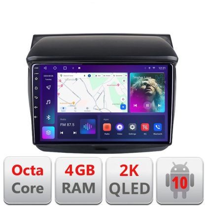 Navigatie Mitsubishi L200 2006-2014 C-094 Android Octa Core Ecran 2K QLED GPS 4G 4+32GB 360 KIT-094+EDT-E409-2K CarStore Technology