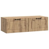 vidaXL Oglindă TV montată pe perete Stejar Artizanal 98 x 41 x 30 cm 899384