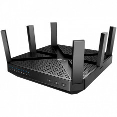 Router wireless Tp-link, Dual Band, 750 + 1625 + 1625 Mbps, 6 antene, Negru foto