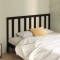 vidaXL Tăblie de pat, negru, 156x4x100 cm, lemn masiv de pin 817699