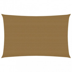 vidaXL Pânză parasolar, gri taupe, 2x4 m, HDPE, 160 g/m²