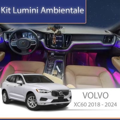 Lumini ambientale Volvo XC60 2018-2022 set complet control telefon sau sistem original CarStore Technology foto