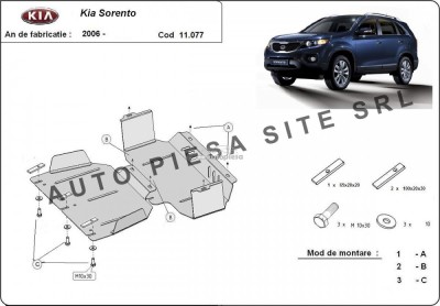 Scut metalic motor + radiator Kia Sorento fabricata incepand cu 2006 APS-11,077 foto