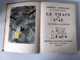 Carte veche franceza, Le Train de 8h47, Georges Courteline ilustratii deosebite