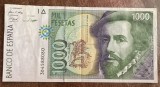 B11 - Bancnota foarte veche - Spania - 1000 pesetas - 1992