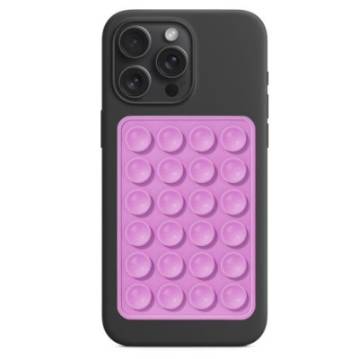 Suport cu Ventuze pentru Telefon, Dreptunghiular - Techsuit (SP-PAD) - Purple foto