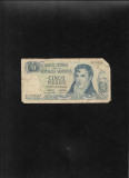 Argentina 5 pesos 1974(76) seria21793869 uzata