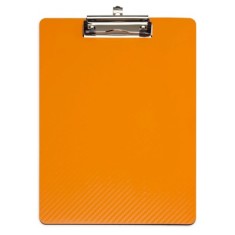 Clipboard simplu A4, plastifiat PP, MAUL Flexx - portocaliu