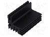 Radiator extrudat, aluminiu, 50mm x 30mm, neagra, FISCHER ELEKTRONIK - SK125-50SA foto