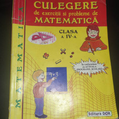 Culegere de exercitii si probleme de matematica clasa 4-Angelica Calugarita,2006