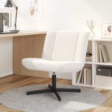 Cumpara ieftin Scaun pivotant Crem 63 x 75 x 76 cm țesătură