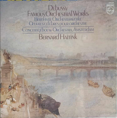Disc vinil, LP. Famous Orchestral Works. SETBOX 3 DISCURI VINIL-Debussy, Concertgebouw Orchestra, Amsterdam-241320 foto