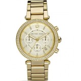 Michael Kors Parker Ceas de Damă cronograf cu Auriu Brățară Metalică MK5354