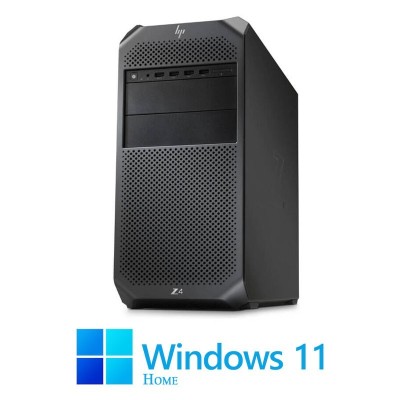 Workstation HP Z4 G4, Quad Core W-2123, 16GB DDR4, SSD, Quadro P400, Win 11 Home foto