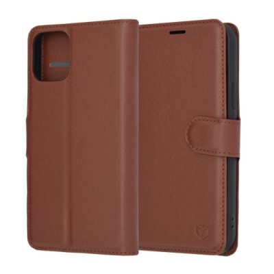 Husa pentru iPhone 12 Pro - Techsuit Leather Folio - Brown foto