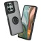 Husa Motorola Moto G75 Techsuit Glinth cu inel suport stand magnetic, negru