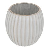 Cumpara ieftin Vaza ceramica Ferdan, Pako World, Alb-Bej, 19x19x18 cm
