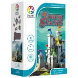 Smart Games - Tower Stacks joc de logica cu 80 de provocari 8+ ani editie internationala, LUDICUS GAMES SRL