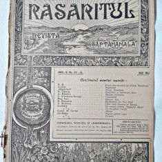 Revista Rasaritul, anul IV, nr.33-36/1922 (din cuprins, versuri de V.Militaru)
