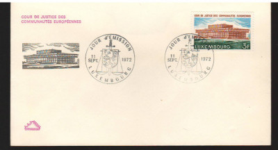 CPIB17093 INTREG POSTAL - LUXEMBOURG, CURTEA DE JUSTITIE A TARILOR EUROPENE 1972 foto