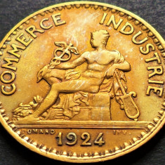 Moneda istorica (BUN PENTRU) 1 FRANC - FRANTA, anul 1924 * cod 4427 C