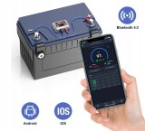 Tester Sanatate Baterie Auto - Moto 12V, Cu Monitorizare Traseu prin GPS, cu Bluetooth 4.0, Compatibil iOS/Android, IP67