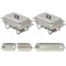 Gossi set vase incalzire mancare, 2 piese, otel inoxidabil