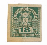 Austria - Timbre de ziare - Hartie gri groasa, nedantelate, 1920-1921 - 18 H, neobliterat