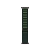 Curea smartwatch, THD, Alpine Loop, pentru Apple Watch Ultra2 49 mm, Apple Watch 46 mm seria 10, marime universala, catarama neagra, Verde Padure