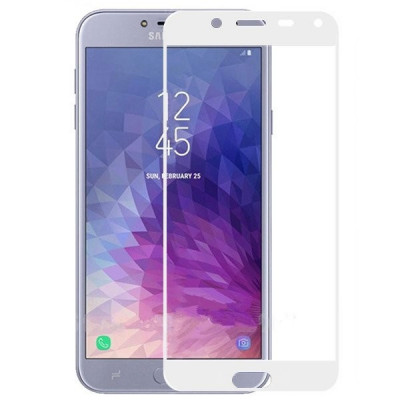 Folie de Sticla 5D Full Glue SAMSUNG Galaxy J4 2018 (Alb) ATX foto