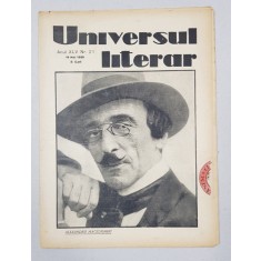 REVISTA &#039;UNIVERSUL LITERAR&#039;, ANUL XLV, NR. 21, 19 MAI 1929