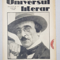 REVISTA 'UNIVERSUL LITERAR', ANUL XLV, NR. 21, 19 MAI 1929