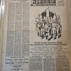 scanteia 30 aprilie 1949-mihail sadoveanu,pionierii,traiasca 1 mai muncitoresc