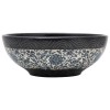 Lavoar de blat, negru si albastru, rotund, &Phi;41x14 cm, ceramica