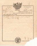 Document rar folosit in vama Romaniei 1854 Bucuresti - varianta cu sigiliu jos