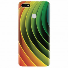 Husa silicon pentru Huawei Y6 Pro 2017, 3D Multicolor Abstract Lines