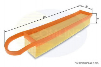 Filtru aer CITROEN C3 II (2009 - 2016) COMLINE EAF693 foto