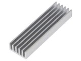 Radiator extrudat cu aripioare naturale 75mm x 21mm x 10mm