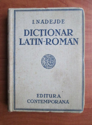 Dictionar latin-roman - I. Nadejde foto