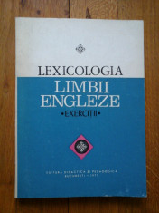 LEXICOLOGIA LIMBII ENGLEZE Exercitii - Universitatea Bucuresti foto
