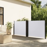 Cumpara ieftin Copertină laterală retractabilă, alb, 140 x 1000 cm