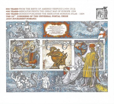 |Romania, LP 1659/2004, Evenimente Europa 2004, bloc, MNH foto