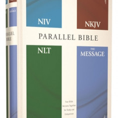 Niv, Nkjv, Nlt, the Message, (Contemporary Comparative) Parallel Bible, Hardcover