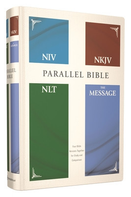 Niv, Nkjv, Nlt, the Message, (Contemporary Comparative) Parallel Bible, Hardcover foto