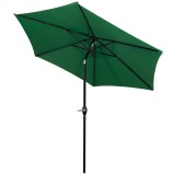 Umbrela terasa gradina, cu manivela si inclinare, diametru 250cm, Verde Household NewTrend
