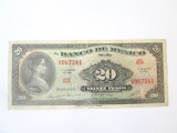 Rara! Mexic 20 Pesos 1969,bancnota din imagini la mai putin de jumatate din pretul celorlalte de pe site