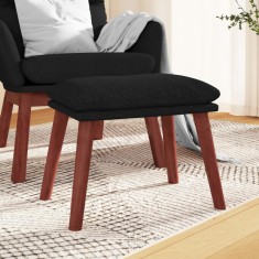 vidaXL Taburet, negru, 45x29,5x35 cm, material textil foto