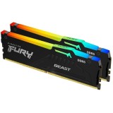 Memorie FURY Beast RGB 32GB DDR5 5600MHz CL36 Dual Channel Kit, Kingston