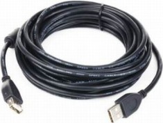 CABLU USB GEMBIRD prelungitor, USB 2.0 (T) la USB 2.0 (M), 1.8m, premium, conectori auriti, negru, &quot;CCF-USB2-AMAF-6&quot; (timbru verde 0.08 lei)