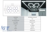 Sistem de Iluminare Plafon Hexagon / HoneyComb 3.56 x 1.86 m Performance AutoTuning